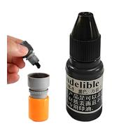 Tinta para tampones - Tinta impermeable para sellos de goma de bajo olor Colorfast - Colorfast | para sellos para papel, autoentintables, tela de madera, almohadillas para