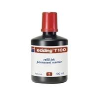 Tinta rotulador edding frasco 100 ml. t100 rojo