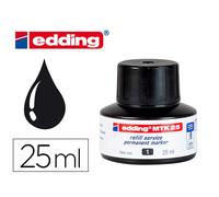 Tinta Rotulador Edding Mtk25 Con Sistema Capilar Color Negro Bote 25 Ml