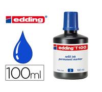 Tinta Rotulador Edding T-100 Azul Bote 100 Ml