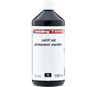 Tinta rotulador edding t-1000 negro frasco de 1 litro