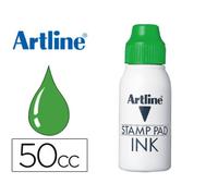 Tinta tampon artline verde -frasco de 50 cc
