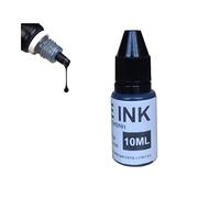 Tinta textil impermeable para ropa, tinta especial para estudiantes, sello de nombre para niños, impresión en ropa, lavado, no se decolora (Negro,1 bottiglia)