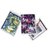 Tinta Unita Agenda escolar 2025/2026 Teen Street & Oh Oh - 12 meses cubierta de PVC con cremallera - Rotuladores Brush de regalo (celeste)