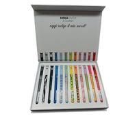 tinta unita Bolígrafos borrables Fashion caja de regalo de 12 unidades