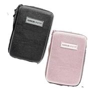 Tinta Unita Estuche rígido One Time EVA 21,5 × 14 × 7 cm - Completo escolar fantasías Young Gloum Brillantini - 2 bolígrafos borrables + lápices + accesorios, Negro , 3 cremalleras