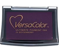 Tinta VERSACOLOR Color Mora de Boysen Opaca 95x65mm. Almohadilla. Tinta Textura densa, Resistente. Ideal Manualidades, Scrapbooking en Papel, Madera y cartón.