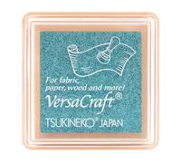 Tinta VERSACRAFT para textil color azul Rain Drop 33x33mm. Almohadilla