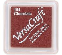 Tinta VERSACRAFT para textil color chocolate 33x33mm. Almohadilla