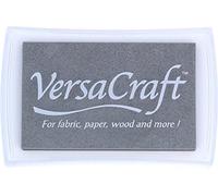 Tinta VERSACRAFT para textil color gris frío 95x65mm. Almohadilla