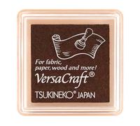 Tinta VERSACRAFT para textil color marron Cocoa 33x33mm. Almohadilla