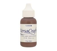 Tinta VERSACRAFT para textil color marron Cocoa recarga 30ml. Bote cánula