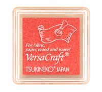 Tinta VERSACRAFT para textil color rosa Coral Pink 33x33mm. Almohadilla
