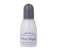 Tinta VERSAMAGIC color blanco nube efecto tiza recarga 20ml. Bote cánula