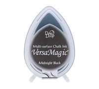 Tinta VERSAMAGIC Color Negro Noche Efecto Tiza 32x50mm. Almohadilla Gota