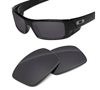 Tintart Lentes de repuesto de rendimiento compatibles con Oakley Gascan OO9014 policarbonato polarizado grabado gris deportivo negro