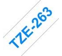 tintasycartuchos.com Brother tze263 Cinta laminada generica de Etiquetas - Texto Azul sobre Fondo Blanco - Ancho 36mm x 8 Metros