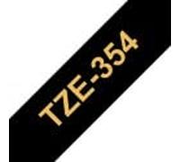tintasycartuchos.com Brother tze354 Cinta laminada generica de Etiquetas - Texto Dorado sobre Fondo Negro - Ancho 24mm x 8 Metros