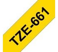 tintasycartuchos.com Brother tze661 Cinta laminada generica de Etiquetas - Texto Negro sobre Fondo Amarillo - Ancho 36mm x 8 Metros