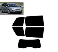 Tintcom.com Láminas Solares para Tintar Las Lunas del Coche Focus C-MAX 5-Puertas 2003-2006 Ventanas Traseras & Luna Trasera (05% Super Negro)