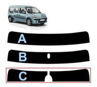 Tintcom.com Láminas Solares Pre-Cortadas para Kangoo Maxi 5-Puertas 2011-... Parasol (20% Oscuro Ahumado, C)