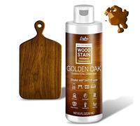 Tinte a base de agua para madera - Roble dorado | Lasur para muebles de interior y exterior, armarios, estantes, puertas, inodoro y no tóxico, secado rápido, varios tonos clásicos - 250ml / 8.5fl.oz