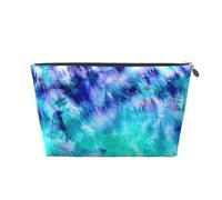 Tinte Anudado Azul Turquesa Acuarela, Bolsa de artículos de tocador Bolsa de Maquillaje Bolsa de cosméticos Bolsa de artículos de tocador de Viaje portátil