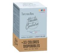 Tinte Azul Claro Haute Couture - Algodón Lino Seda Viscosa 350g