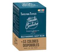 Tinte Azul Marino Haute Couture - Algodón Lino Seda Viscosa 350g