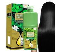 Tinte Capilar En Espuma Mousse Vegetal de Larga Duración | Champú Colorante para Canas Larga Duración Espuma Burbujeante para Teñir Cuero Cabelludo Hombre Mujer Barba Hogar Salón