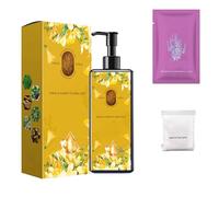 Tinte Capilar Nutritivo A Base De Plantas, Champú Natural Y De Larga Duración Para Cubrir Canas Negro, 2025 Nuevo Tinte Floral Un Solo Agente, Suaviza Y Da Brillo Para Hombres Mujeres (2PCS)
