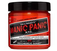 Tinte capilar semipermanente naranja Manic Panic Psychedelic Sunset Classic Creme, vegano y sin crueldad animal, 118 ml