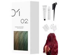 Tinte Capilar Suave Casero, 200 Ml, Crema Permanente, Brillo Natural, Fórmula Suave, Para Todo Tipo De Cabello, Fácil Aplicación En Casa (1,A45 - Rojo)