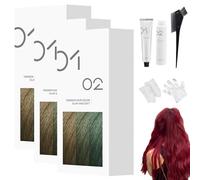 Tinte Capilar Suave Casero, 200 Ml, Crema Permanente, Brillo Natural, Fórmula Suave, Para Todo Tipo De Cabello, Fácil Aplicación En Casa (3,A45 - Rojo)