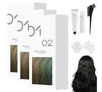 Tinte Capilar Suave Casero, 200 Ml, Crema Permanente, Brillo Natural, Fórmula Suave, Para Todo Tipo De Cabello, Fácil Aplicación En Casa (3,A20 - Negro)