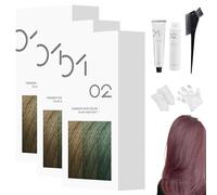 Tinte Capilar Suave Casero, 200 Ml, Crema Permanente, Brillo Natural, Fórmula Suave, Para Todo Tipo De Cabello, Fácil Aplicación En Casa (3,A65 - Rosa)