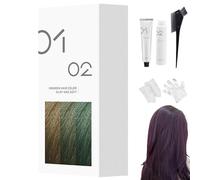 Tinte Capilar Suave Casero, 200 Ml, Crema Permanente, Brillo Natural, Fórmula Suave, Para Todo Tipo De Cabello, Fácil Aplicación En Casa (1,A66 - Morado oscuro)