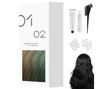 Tinte Capilar Suave Casero, 200 Ml, Crema Permanente, Brillo Natural, Fórmula Suave, Para Todo Tipo De Cabello, Fácil Aplicación En Casa (1,A20 - Negro)