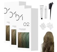 Tinte Capilar Suave Casero, 200 Ml, Crema Permanente, Brillo Natural, Fórmula Suave, Para Todo Tipo De Cabello, Fácil Aplicación En Casa (3,A22 - Verde parduzco)