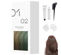 Tinte Capilar Suave Casero, 200 Ml, Crema Permanente, Brillo Natural, Fórmula Suave, Para Todo Tipo De Cabello, Fácil Aplicación En Casa (1,A75 - Café)