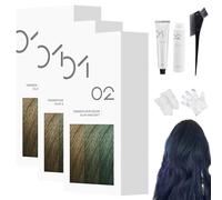 Tinte Capilar Suave Casero, 200 Ml, Crema Permanente, Brillo Natural, Fórmula Suave, Para Todo Tipo De Cabello, Fácil Aplicación En Casa (3,A88 - Azul negruzco)