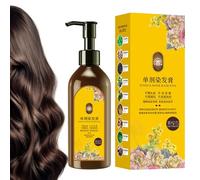 Tinte Capilar Vegetal,Champú Tinte | Champú Crema Colorante Con Tonos Para Cobertura De Canas Pareja y Familia Para Mujeres