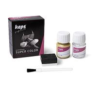 Tinte con Imprimación para Zapatos y Bolsos Textiles Y de Cuero Natural Y Sintético, Kaps Super Color And Preparer, 70 Colores (405 - oro)