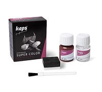 Tinte con Imprimación para Zapatos y Bolsos Textiles Y de Cuero Natural Y Sintético, Kaps Super Color And Preparer, 70 Colores (156 - guinda)