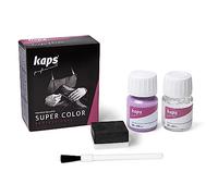 Kaps Tinte con Imprimación para Zapatos y Bolsos Textiles Y de Cuero Natural Y Sintético, Super Color And Preparer, 70 Colores (155 - lila)