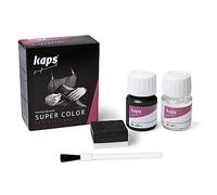 Kaps Tinte con Imprimación para Zapatos y Bolsos Textiles Y de Cuero Natural Y Sintético, Super Color And Preparer, 70 Colores (147 - gris lava)