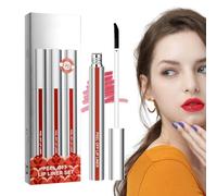 Tinte de labios de color-liquid de labio de ceñada, mate, duradero | 3x lápiz labial impermeable, fórmula de color desplegable suavemente, sin desvanecimiento, sin interrupción, acabado hidratante, ma