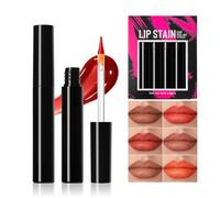 Tinte de Labios de Pelado, Máscara de Pelado para Tinte Labial, 6 Unidades Antimanchas Alta Pigmentación para Mujer Regalos Novia Hermana Familia Amigas