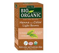 Tinte de pelo de henna, 100% biológico. Con partículas de polvo microfinas, (marrón claro)