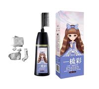 Tinte De Pelo Natural Vegetal - Peine Colorante Portátil Duradero - Color de Cabello Natural | Para Cuero Cabelludo Barba Cabello Fino Peinado Coloración Mujeres Hombres Jóvenes Hogar Diario Viajes